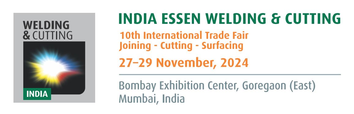 Join us at INDIA ESSEN WELDING and CUTTING 2024 from 27th to 29th November 2024 at Combay Exhibition Center, Mumbai, India.